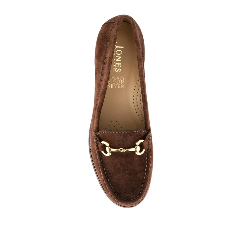 Lex Suede Leather Loafers - LEX / 328 249 - Chocolate Suede