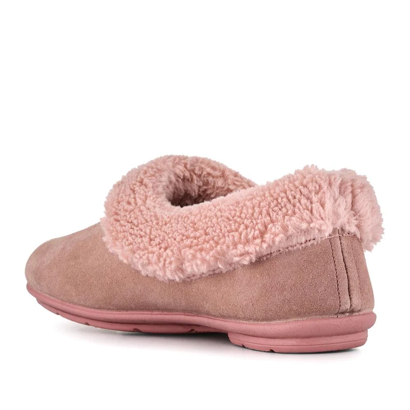Frostie Suede Leather Full Slippers - FROSTIE / 328 531 - Blush