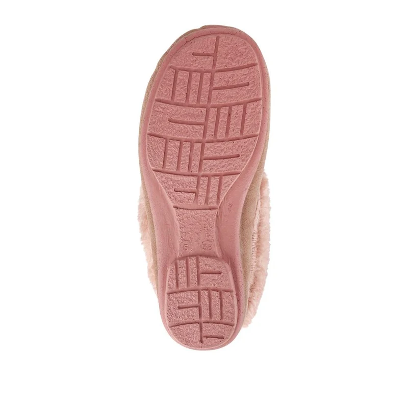 Frostie Suede Leather Full Slippers - FROSTIE / 328 531 - Blush