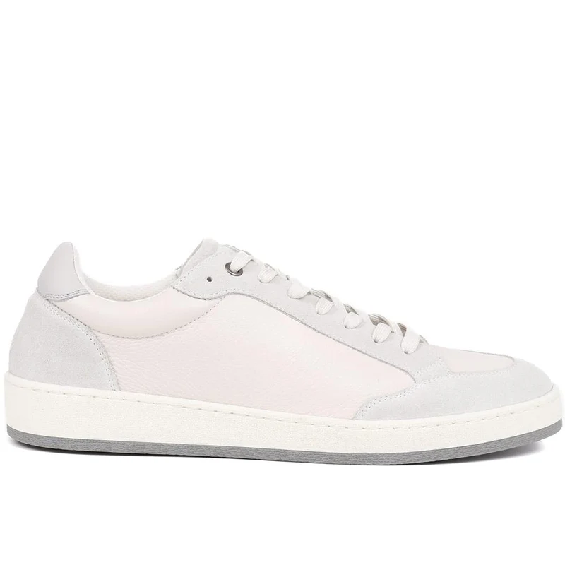 Streatham Leather Trainers - STREATHAM / 325 188 - Off White
