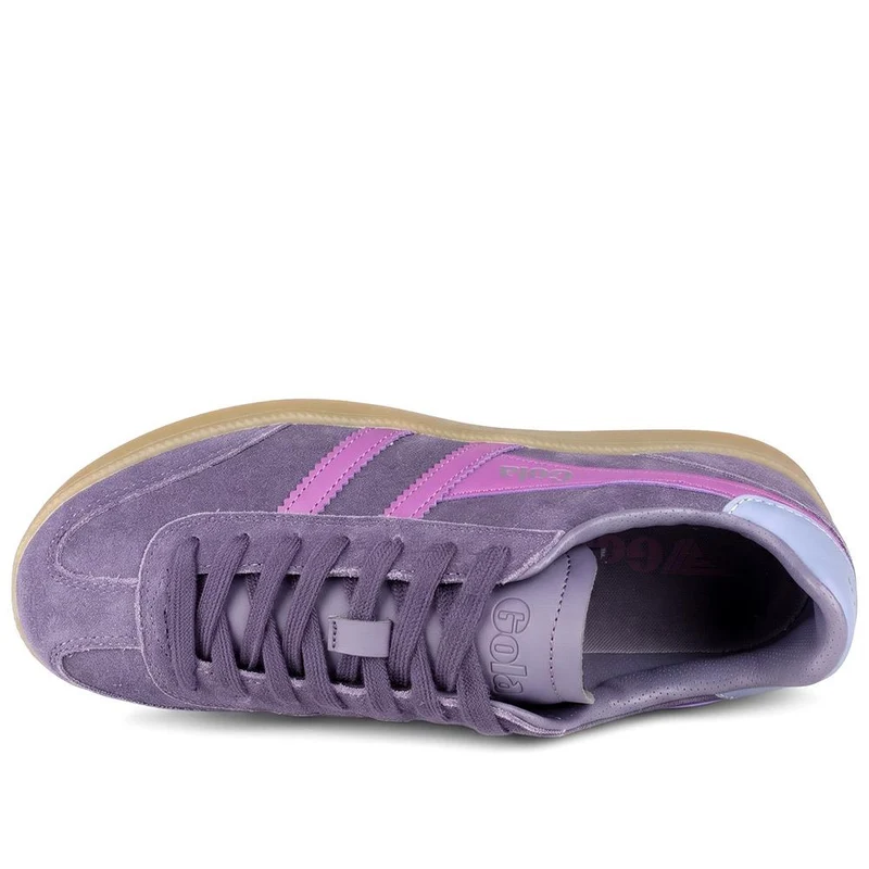 Gola Viper Leather Lace Up Trainers - JAC42501 / 327 785 - Plum