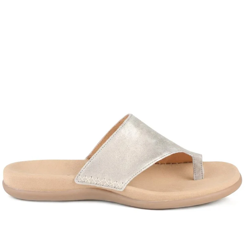 Lanzarote Gabor Leather Toe Loop Mules - GAB29615 / 314 556