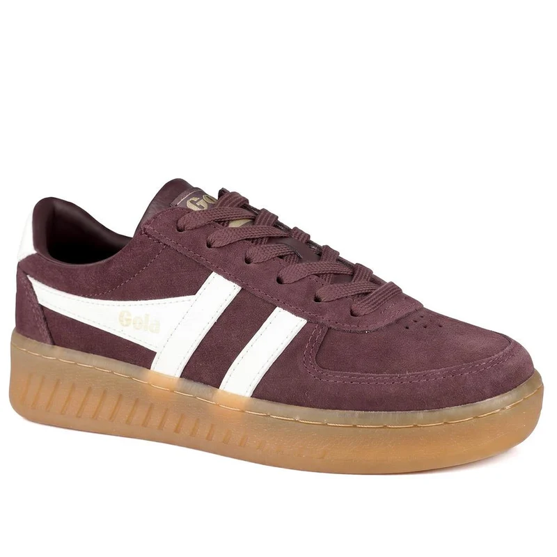 Gola Grandslam Suede Leather Trainers - JAC42504 / 327 782 - Burgundy