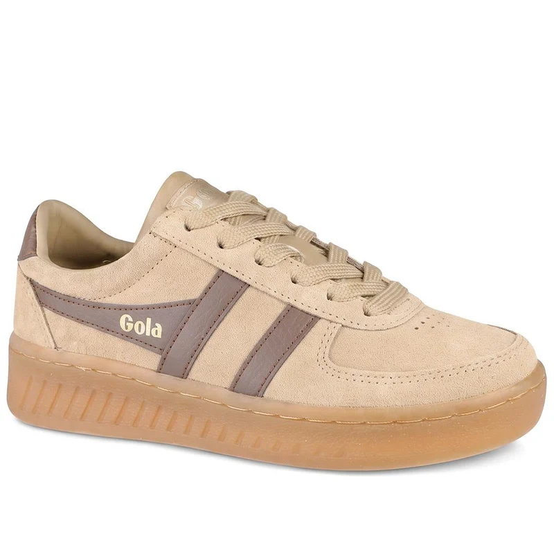 Gola Grandslam Suede Leather Trainers - JAC42504 / 327 782 - Caramel