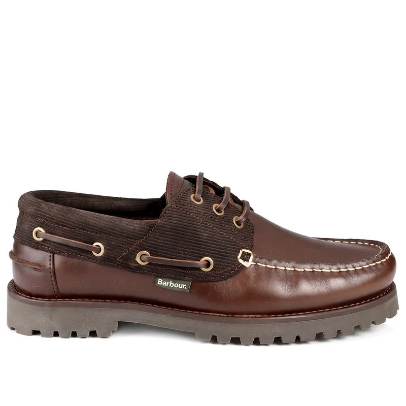 Chunky-Soled Laced Moccasins - BARBR41504 / 327 362 - Dark Brown