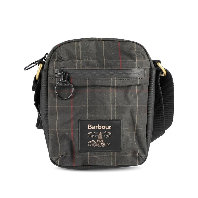 Barbour Field Tartan Waxed Crossbody Bag - BARBR44524 / 329 696
