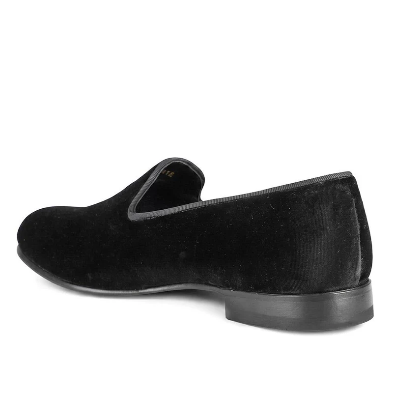 Conley Blake Stitched Leather Slip On Shoes - CONLEY / 327 854 - Black