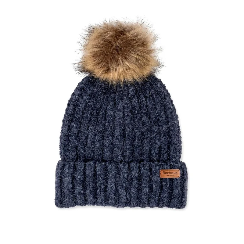 Barbour Saltburn Beanie & Tartan Scarf Gift Set - BARBR44513 / 329 673 - Navy