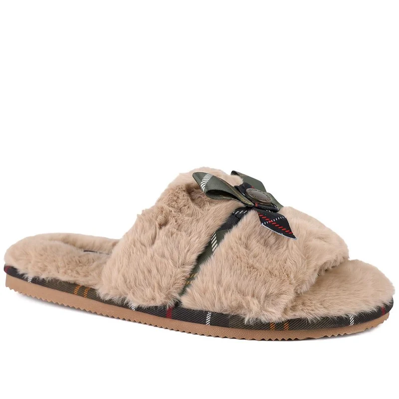 Barbour Eleanora Slippers - BARBR44509 / 329 669 - Taupe