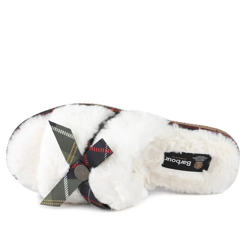 Barbour Eleanora Slippers - BARBR44509 / 329 669 - Cream