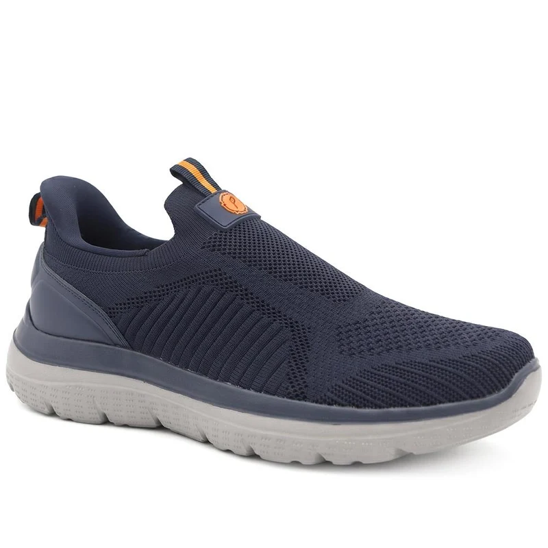 Extra Wide Fit Easy Step In Trainers - BOJIE44000 / 329 589 - Navy