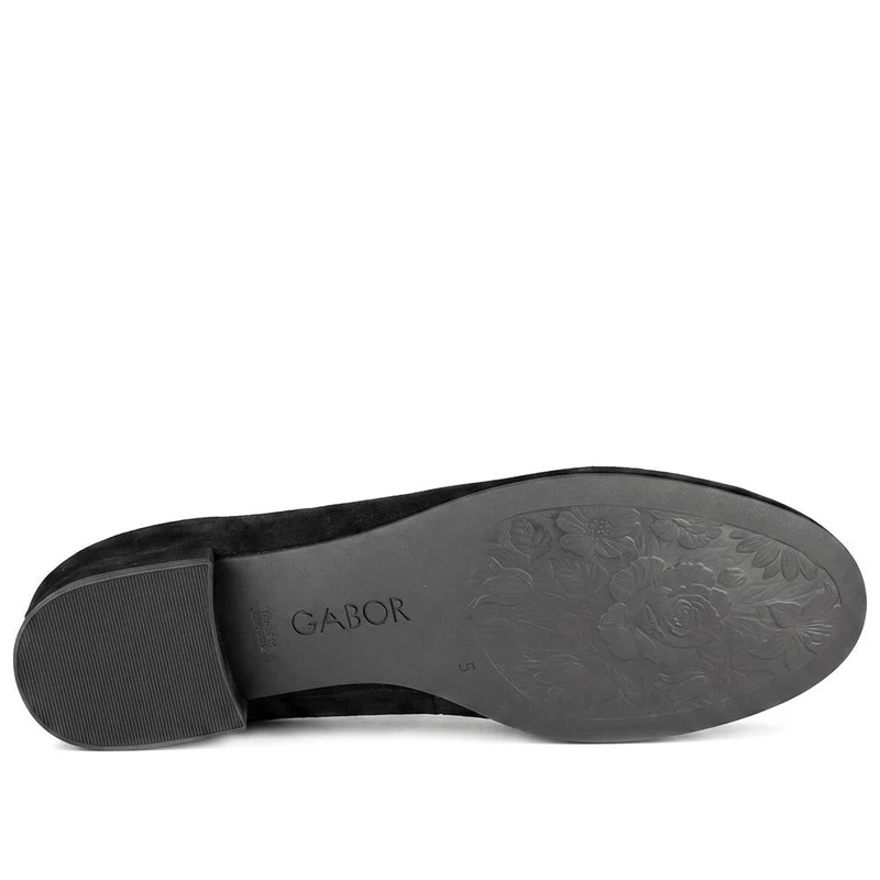 Gabor Wide Fit Leather Delicate Bow Pumps - GAB44516 / 330 027 - Black