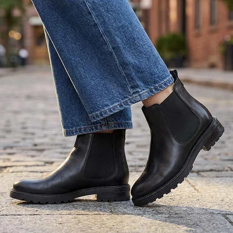 Narnia Leather Chelsea Boots - NARNIA / 329 785 - Black Leather