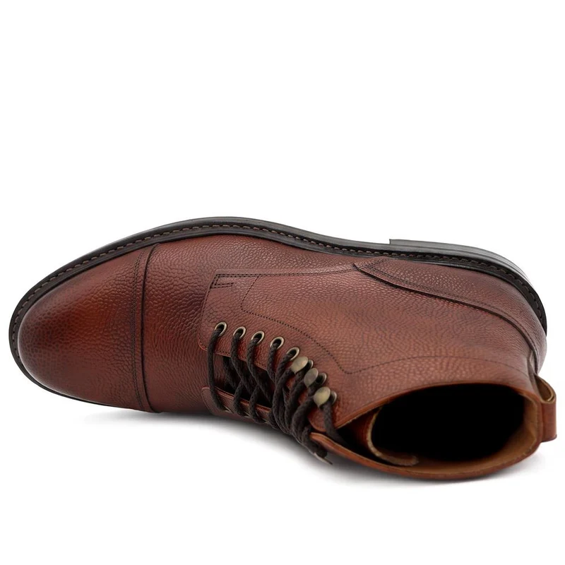 Barking Goodyear Welted Leather Ankle Boots - BARKING / 320 739 - Tan Grain