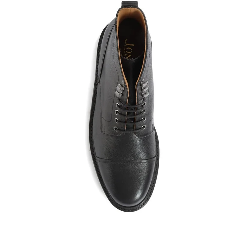 Barking Goodyear Welted Leather Ankle Boots - BARKING / 320 739 - Black Grain