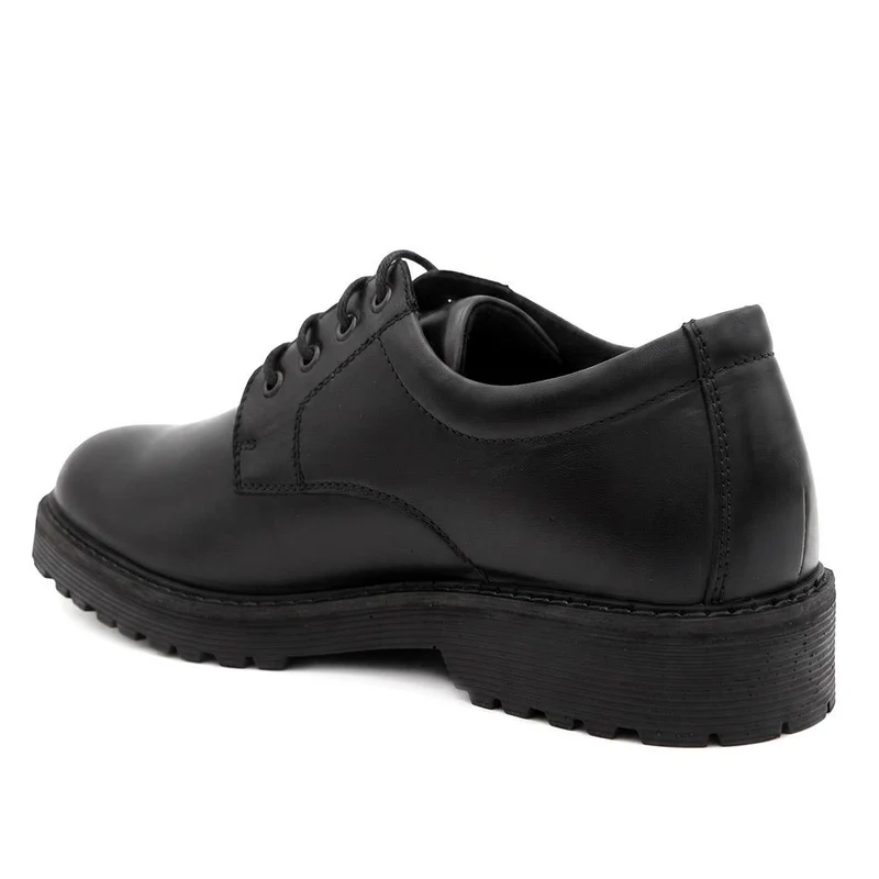 Halewood Waterproof Leather Derby Shoes - HALEWOOD / 330 089 - Black Leather