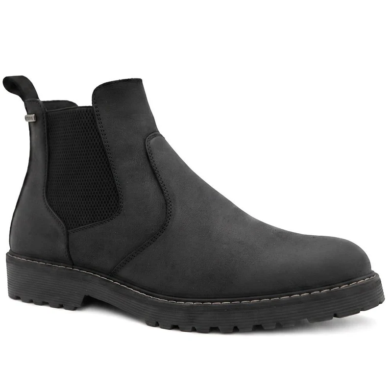 Hartlepool Waterproof Leather Chelsea Boots - HARTLEPOOL / 330 091 - Black
