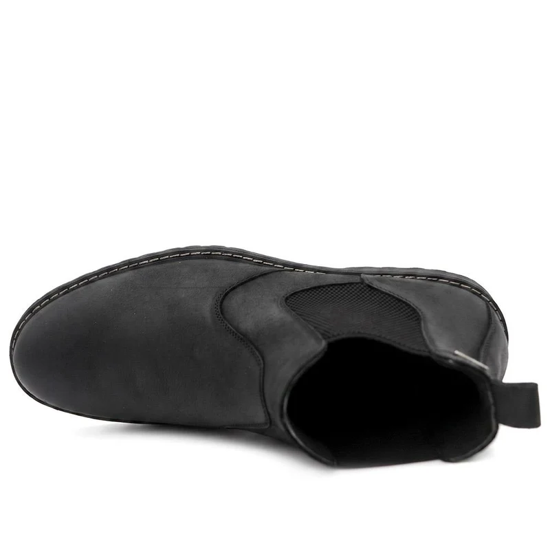 Hartlepool Waterproof Leather Chelsea Boots - HARTLEPOOL / 330 091 - Black