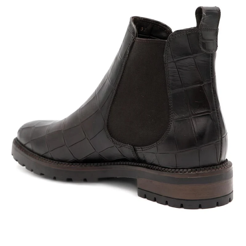 Narnia Leather Chelsea Boots - NARNIA / 329 785 - Brown Croc
