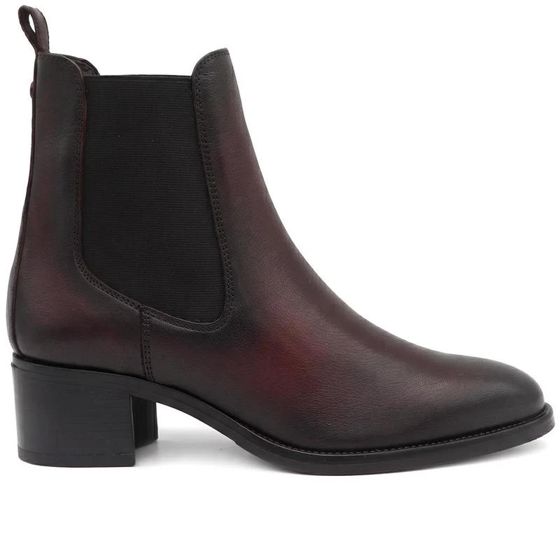 Karlee Leather Slip-In Ankle Boots - KARLEE / 327 776