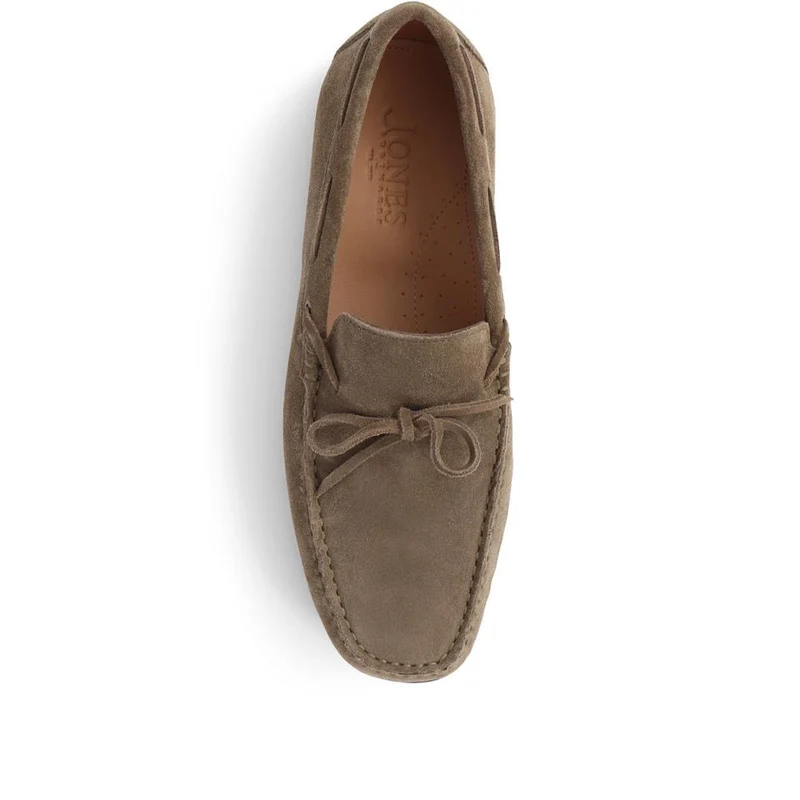 Plymouth Leather Moccasins - PLYMOUTH / 325 094 - Olive Suede