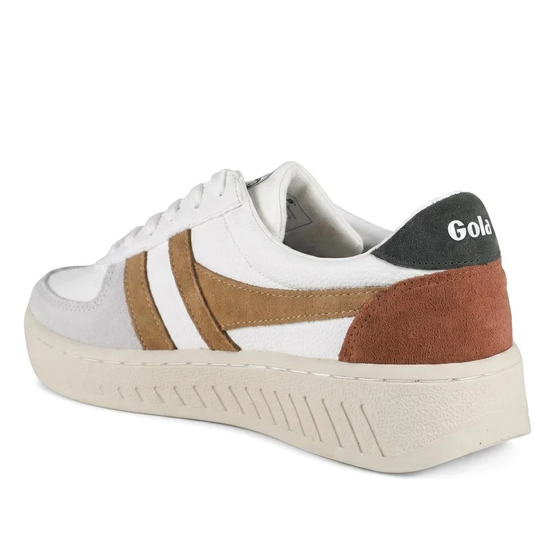 Gola Grandslam Trident Trainers - JAC43504 / 328 802 - White-Brown