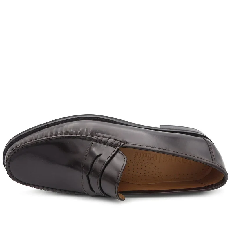 Quennell Leather Penny Loafers - QUENNELL / 326 786 - Burgundy Polished