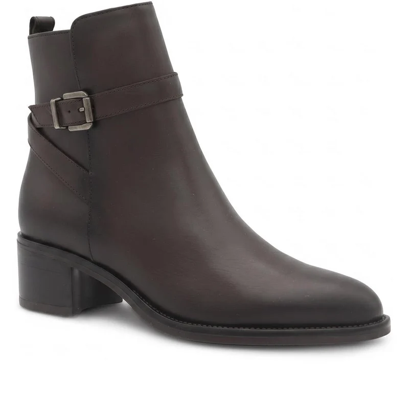 Kyra Leather Boots - KYRA / 326 140 - Chocolate