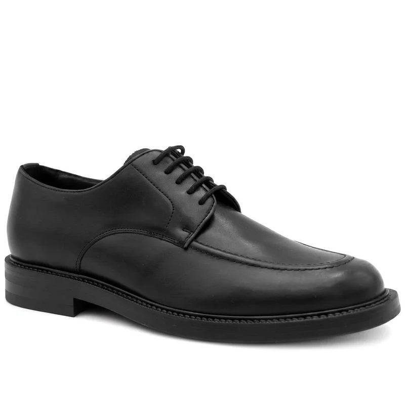 Marsden Premium Leather Derby Shoes - MARSDEN / 330 087 - Black
