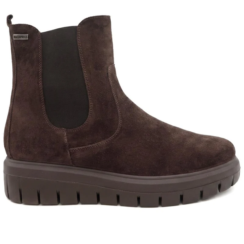 Marbella Leather Platform Heel Ankle Boots - MARBELLA / 330 144