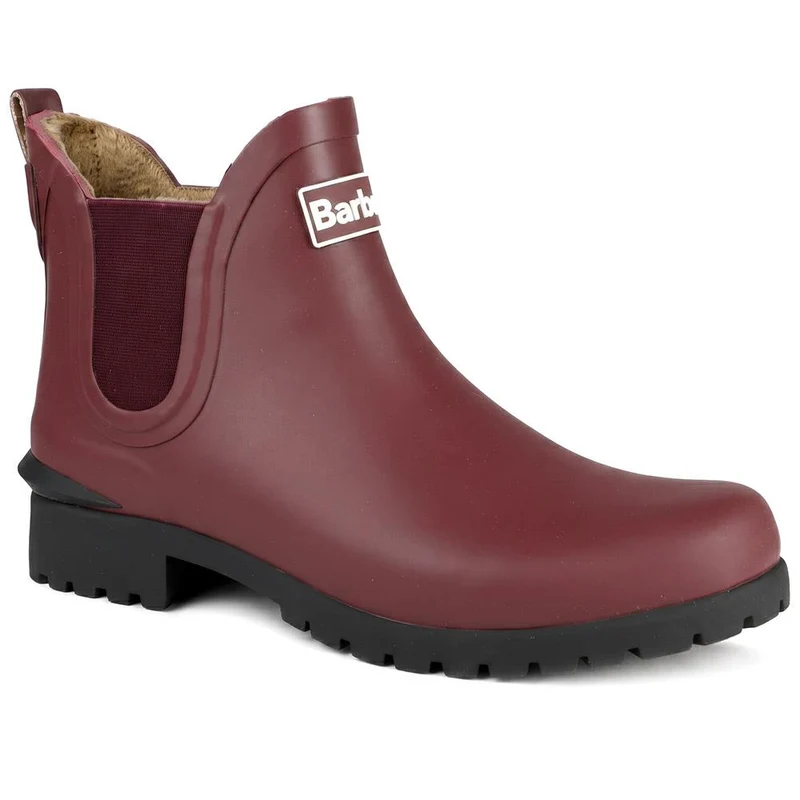 Barbour Kirkton Ankle Wellingtons - BARBR44511 / 329 670 - Burgundy