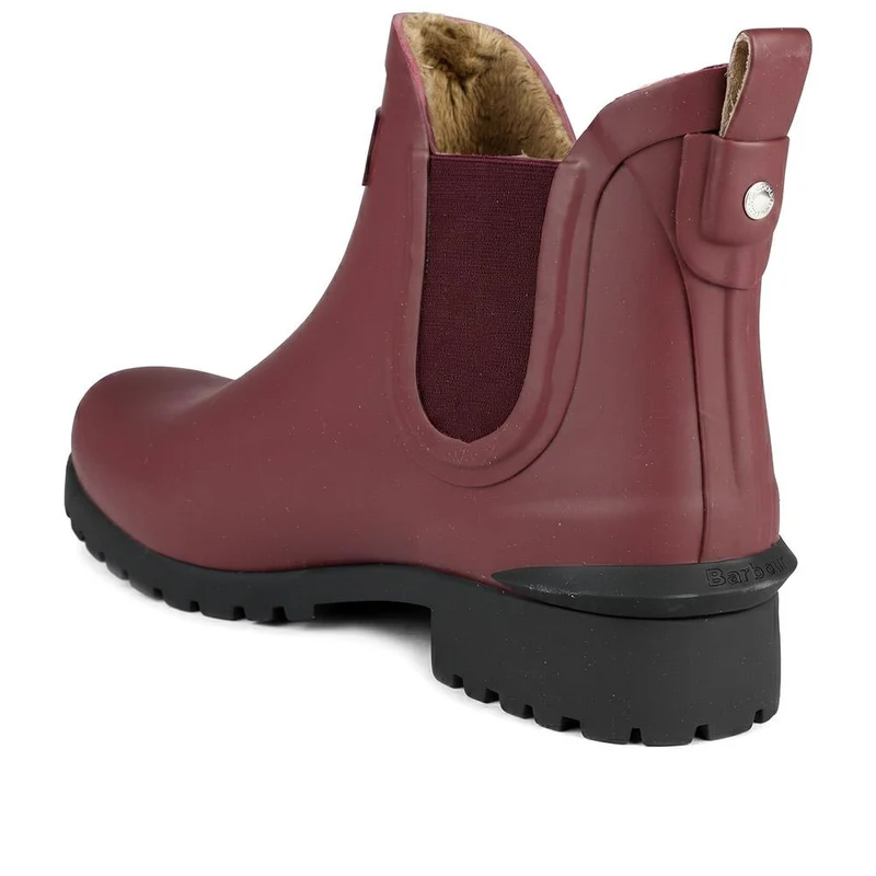 Barbour Kirkton Ankle Wellingtons - BARBR44511 / 329 670 - Burgundy