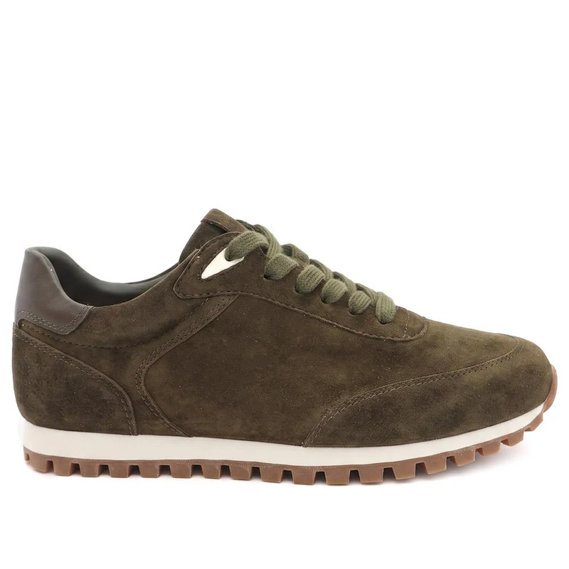 Ashwin Leather Trainers - ASHWIN / 330 077 - Khaki