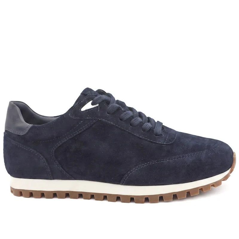 Ashwin Leather Trainers - ASHWIN / 330 077 - Navy Suede