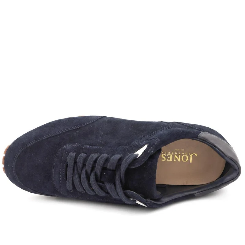 Ashwin Leather Trainers - ASHWIN / 330 077 - Navy Suede