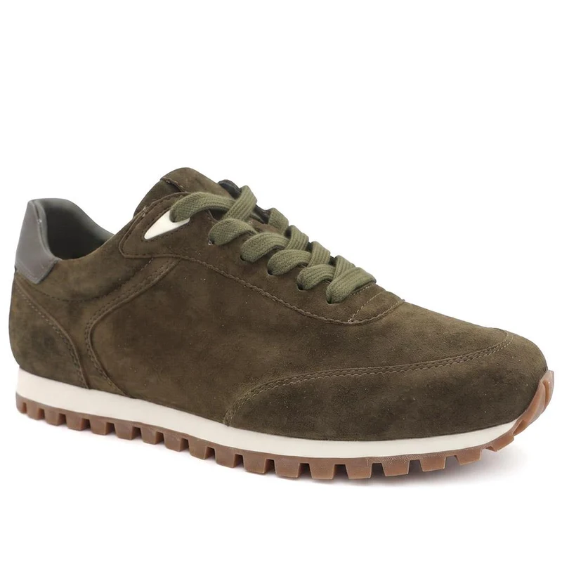 Ashwin Leather Trainers - ASHWIN / 330 077 - Khaki