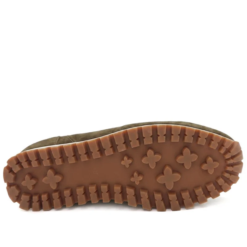Ashwin Leather Trainers - ASHWIN / 330 077 - Khaki