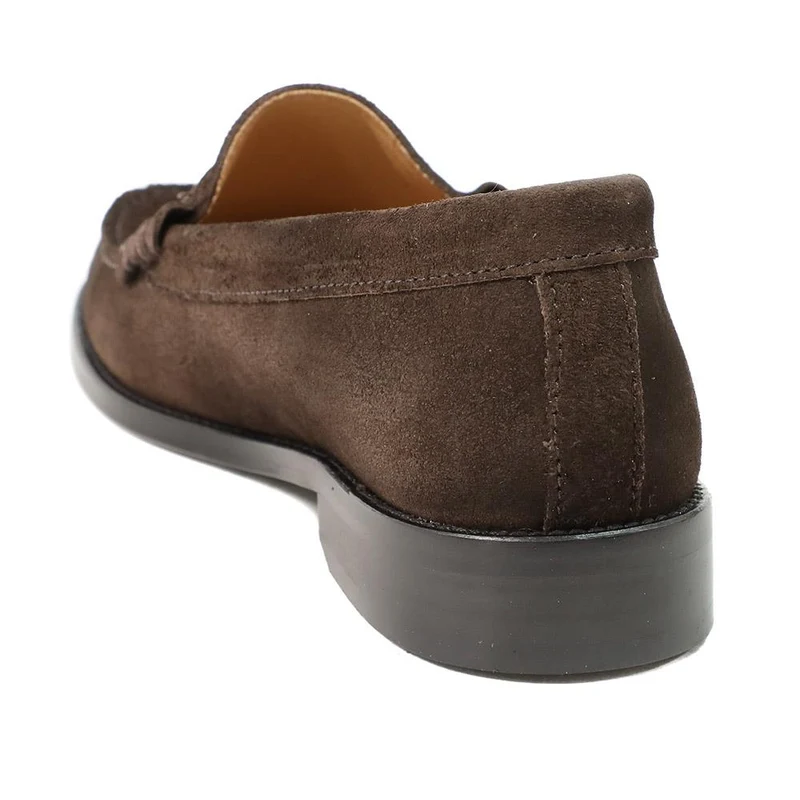 Perna Smart Leather Moccasins - PERNA / 327 304 - Chocolate Suede