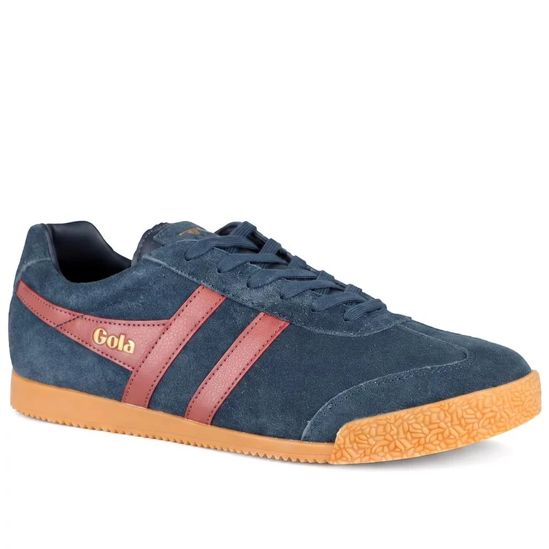 Gola Classics Men's Harrier Suede Trainers - JAC43509 / 328 801 - Navy-Red