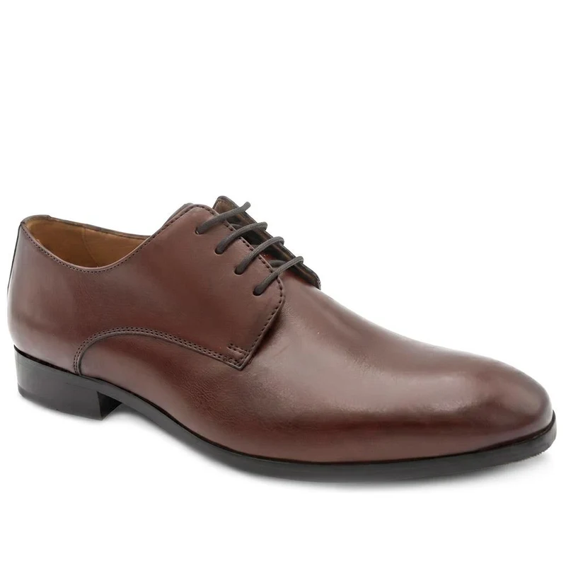 Melvin Leather Oxford Shoes - MELVIN / 325 747 - Chestnut