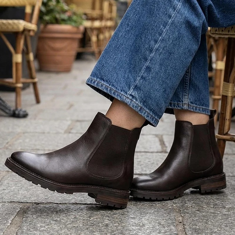 Narnia Leather Chelsea Boots - NARNIA / 329 785 - Brown Leather