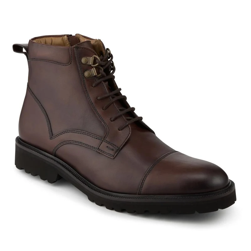 Oliver Sweeney Runcorn Antiqued Leather Boots - OLIVR42507 / 328 555 - Brown