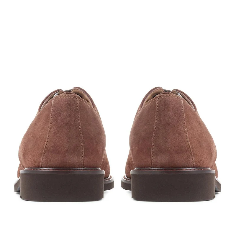 Minster Leather Derby Shoes - MINSTER / 322 818 - Brown Suede