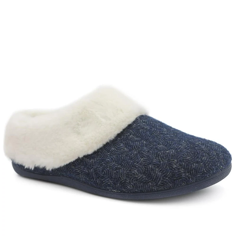 Feria Cushioned Full Slippers - FERIA / 330 048 - Navy