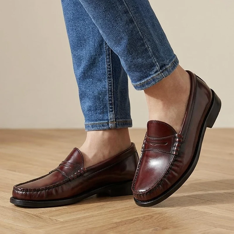 Perna Smart Leather Moccasins - PERNA / 327 304 - Burgundy
