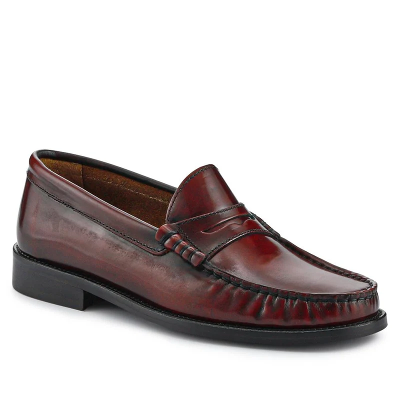 Perna Smart Leather Moccasins - PERNA / 327 304 - Burgundy