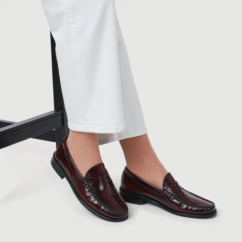 Perna Smart Leather Moccasins - PERNA / 327 304 - Burgundy