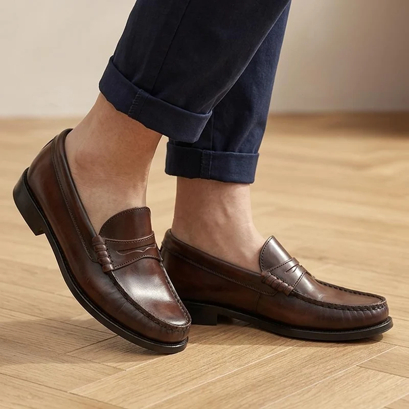 Perna Smart Leather Moccasins - PERNA / 327 304 - Brown