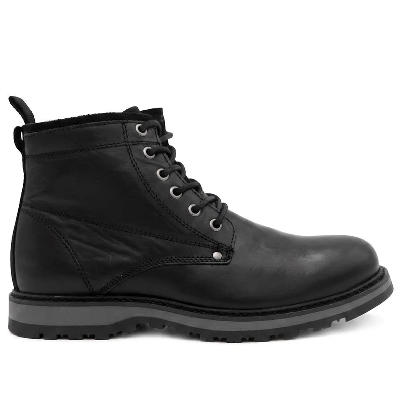 Ealing Leather Ankle Boots - EALING / 321 007 - Black-Black