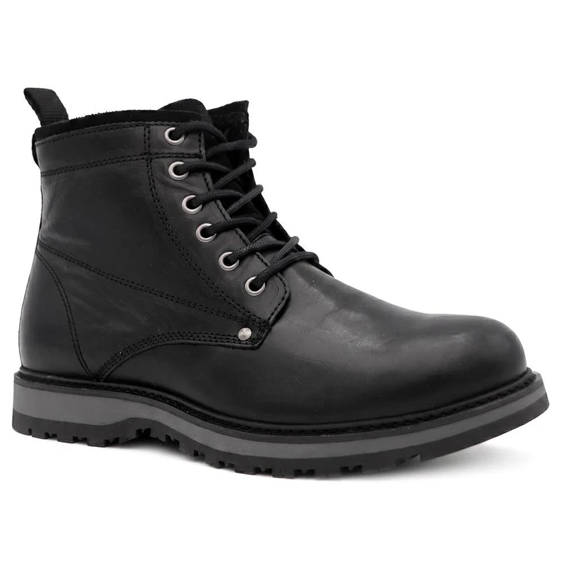 Ealing Leather Ankle Boots - EALING / 321 007 - Black-Black